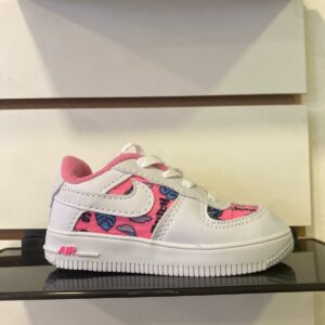 TÊNIS AIR FORCE STITCH AZUL E ROSA